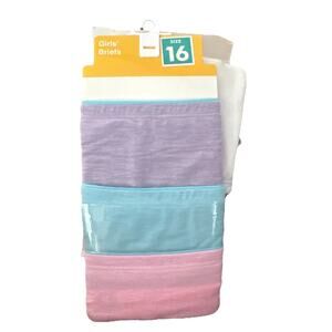 Girls Briefs 5 Pack ,Fruit Of The Loom Size 16 All over Stretch,moisture Wicking